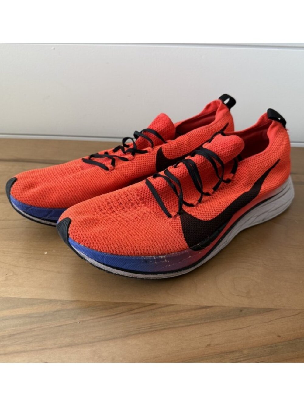 Nike ZoomX Vaporfly 4% Flyknit Orange Men's 12.5
